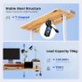 Electric Adjustable Height Desk with 2 Drawers, 100 x 60 cm, Image 6