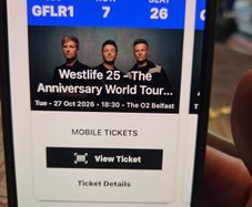 4 Westlife Gold Circle Tickets