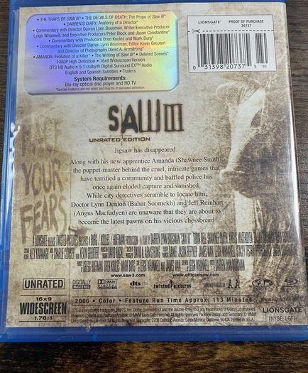 Saw III Unrated Edition