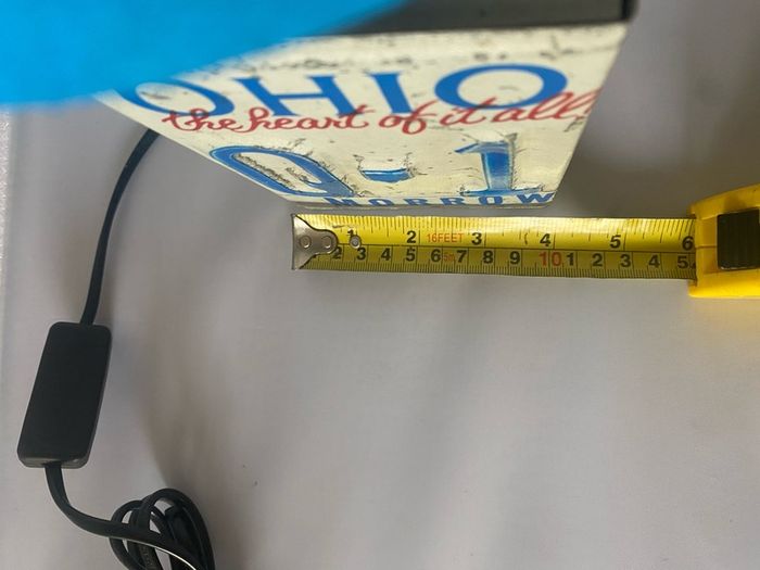 US Reg Plate table lamp