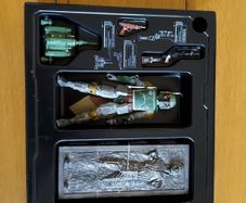 Star Wars Black Series Boba Fett & Han Solo in Carbonite SDCC 1