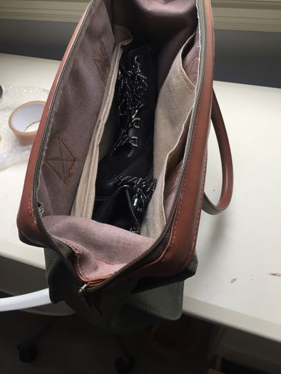 Vintage Leather Avon bag