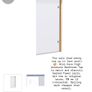 Nuie Pacific brushed brass bath screen Image 2