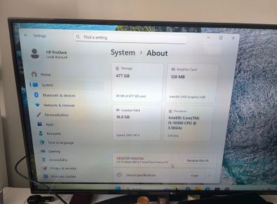 HP ProDesk 400 G7 i5 10Th Gen