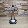 Retro  black wire candle holder Guitar player. Lauries Lonberg design Image 2