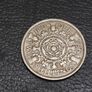 1955 Two Shillings Coin UK Elizabeth Great Britain Image 2