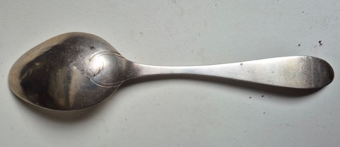 Silver spoon, probably Swedish, Sterling? Rare Markings, Antique