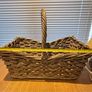 Large Vintage Woven Gathering Basket Image 8