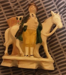 small vintage porcelain figurine and mug