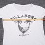 Billabong White Australia Palm Tree Graphic Slub Cotton T-Shirt Top 8UK/36EU Image 9