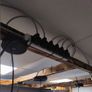 Shop fittings chandler stand with electrical wiring + rug stands Image 2