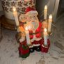 Vintage Christmas Santa Candelabra Image 2