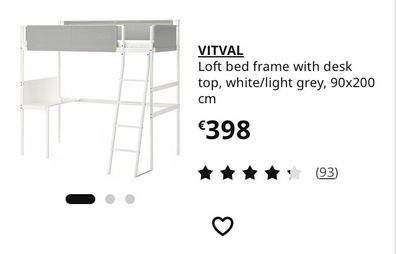 Bunk Bed IKEA (Vitval) bed frame