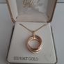 New 10kt gold and sterling silver pendant and chain Image 4