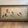 Very Large Vintage "The Carp Jumps Over the Dragon Gate" Painting on Silk Image 2