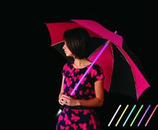 Umbrella With a Torch Handle /Multi Colour LED light display