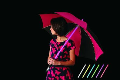 Umbrella With a Torch Handle /Multi Colour LED light display