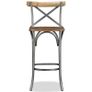 Bar Stool Solid Mango Wood Image 3