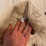 Cream full length military style Coat Image 2