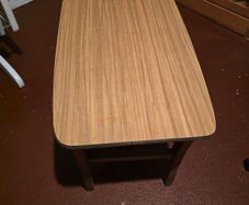 Vintage Coffee Table with Magazine Rack