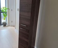 Walnut Bathroom Tall Boy Storage