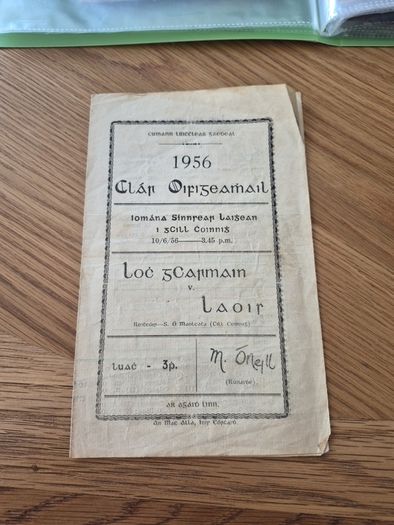 1956 wexford v laois leinster hurling