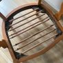 Vintage wooden armchair with cushion Image 7
