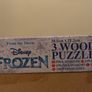 Disney Frozen Wooden Puzzles x 3 in Wooden Storage Tray Image 8