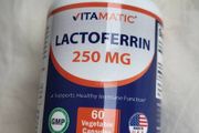 Lactoferrin, 250 mg, 60 Capsules