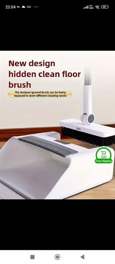 4 in 1 broom and dustpan set