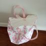 Large pink floral laundry bag Image 7