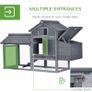Chicken's 2-Tier Fir Wood Hutch Grey (FREE POSTAGE) Image 8