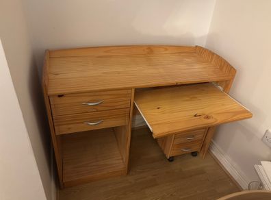 computer desk and drawers