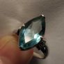Faceted Fluorite Sterling Silver Ring Image 3