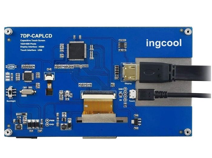 Rasberry pi4, Ingcool 7 inch HDMI LCD 1024x600 Resolution Capacitive Touch Screen IPS Display Module Compatible with Raspberry Pi 4