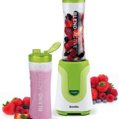 Blend Active Personal Blender & Smoothie Maker with 2 Portable Blending Bottles (600ml), 300W, Green [VBL062]
