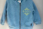 Bonds Baby blue zip up hoody top Sz 3-6mths EUC