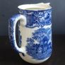 Fabulous Antique Blue and White Hot Chocolate Pot By George Jones & Sons in the Abbey Pattern, Circa 1901-1921, Capacity 1 Pint, Lid is Missing Image 4