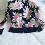 Light Flower Print Bomber - Size 8-10 Image 4