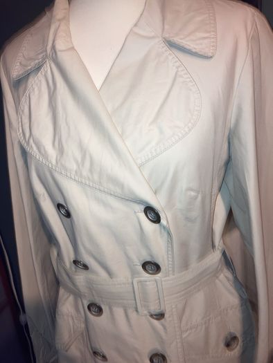 Wallis Double Breasted Trench Coat - fully lined - Size 12