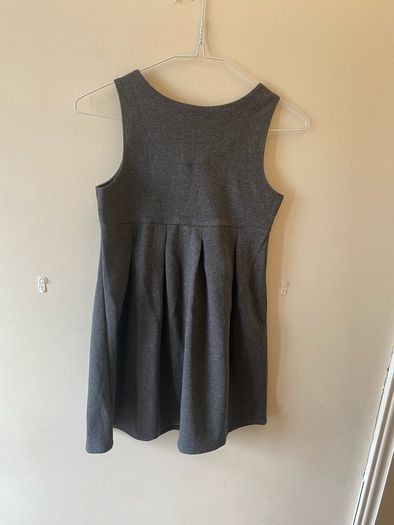 M&S grey pinafore (new) age 8-9