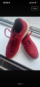 ecco trainers red