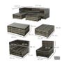 1 year old rattan sofa set Image 9