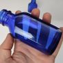393 - Set of Two Beautiful Vintage Cobalt Blue Glass Decorative Collectible Milk of Magnesia Bottles Image 3