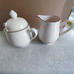 Vintage Noritake Keltcraft Nutmeg Sugar and Creamer