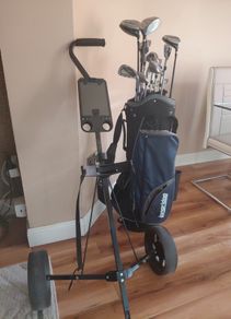 Golf Clubs and Trolley