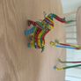 Hand beaded giraffe and elephant Image 2