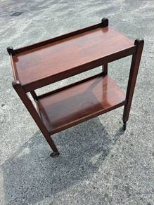 Mid century two tier drinks trolley