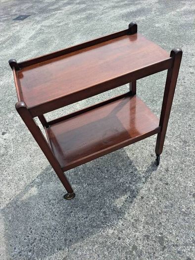 Mid century two tier drinks trolley