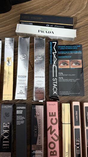 Luxury high end mascara, Lancome, YSL, grande cosmetics,MAC, benefit VIEVE,Prada, Rabanne